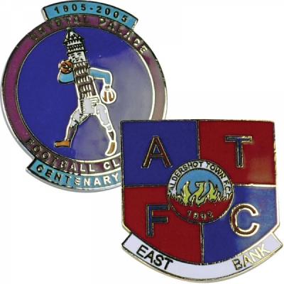 Stamped Iron Hard Enamel Badge 50mm