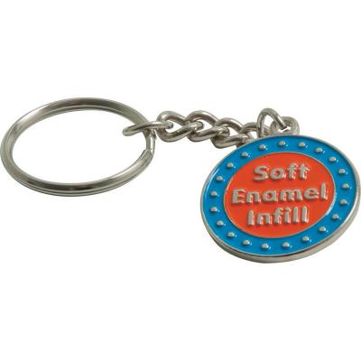 Stamped Iron Soft Enamel Keychain 60mm