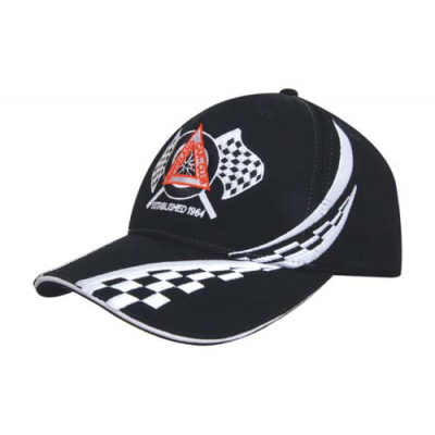 Swirling Checks Baseball Cap