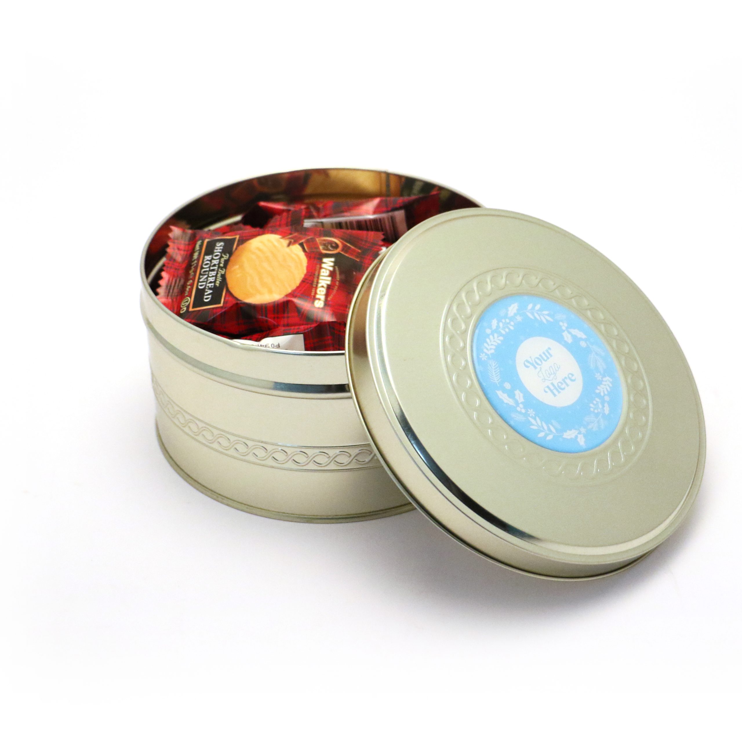 Winter Collection Gold Treat Tin Mini Shortbread Biscuits 2