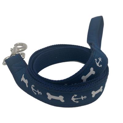 Woven Applique Dog Lead Long